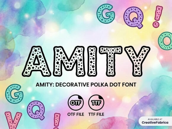 Amity: The Cheerful Display Typeface for Editorial Design