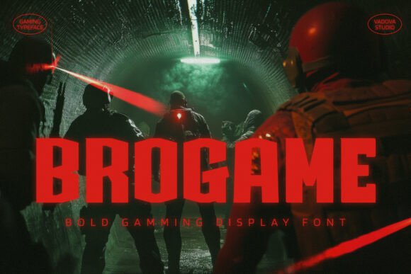 Brogame: The Bold Display Typeface for High-Impact Campaigns