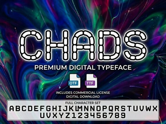 Chads: The Retro-Modern Display Font for Bold Brand Identity