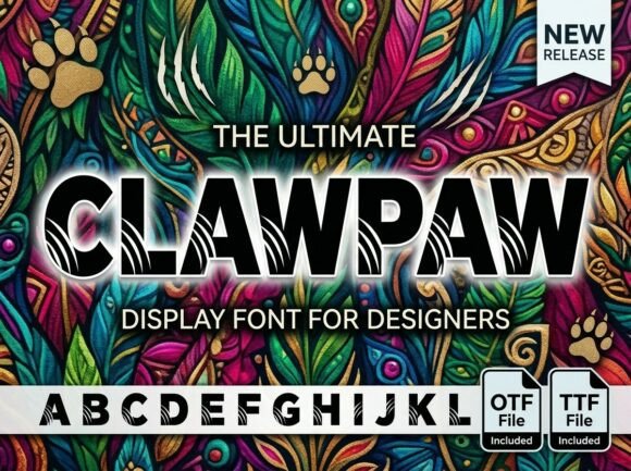 Clawpaw: A Premium Display Font for Editorial Design