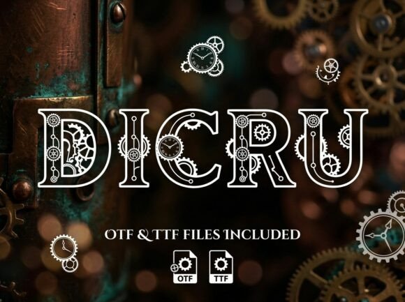 Dicru: A Display Typeface for Modern Editorial Design