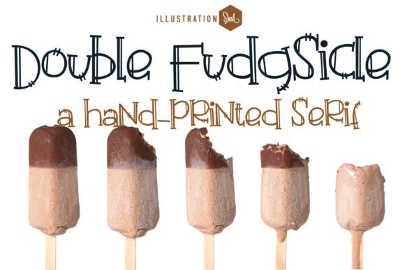 Double Fudgiscle: A Whimsical Display Typeface for Sweet Digital Brands