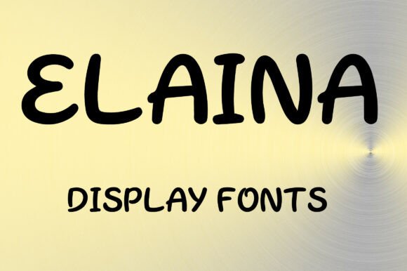 Elaina: A Playful Display Typeface for Modern Web Design