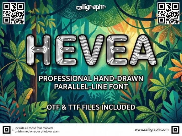 Hevea: The Rhythmic Display Typeface for Editorial Design