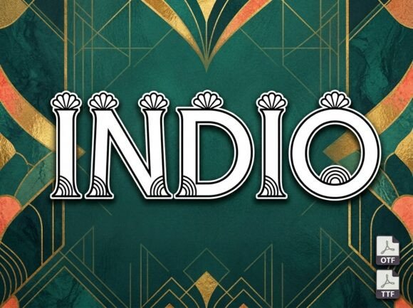 Indio: A Bold Display Font for Standout Brand Identity