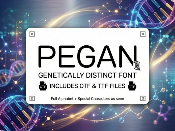 Pegan: The Technical Display Typeface for Modern Web Design