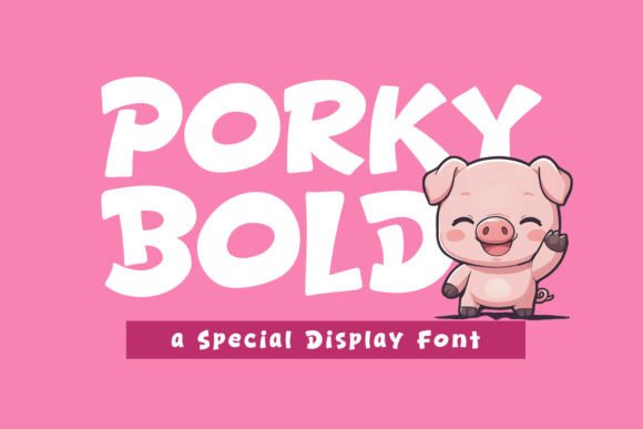 Porky Bold: A Modern Display Typeface for Web Design