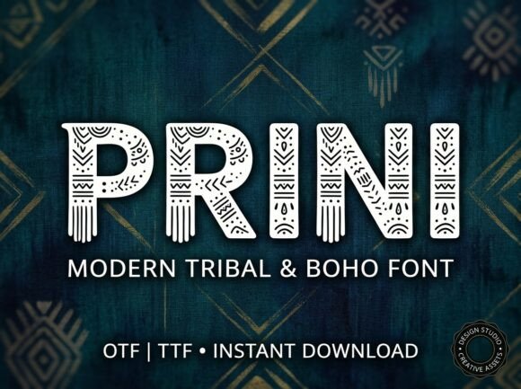 Prini: A Stunning Display Font for Bold Brand Identities