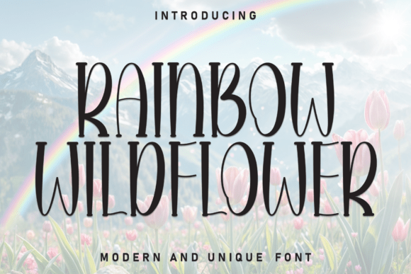 Rainbow Wildflower: The Display Font for Vibrant Web Design