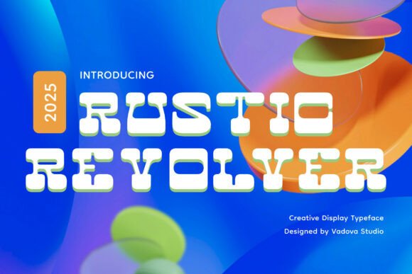 Rustic Revolver: The Bold Display Font for Vibrant Campaigns