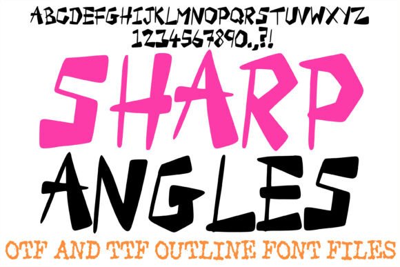 Sharp Angles: The Edgy Display Typeface for Handmade Brands